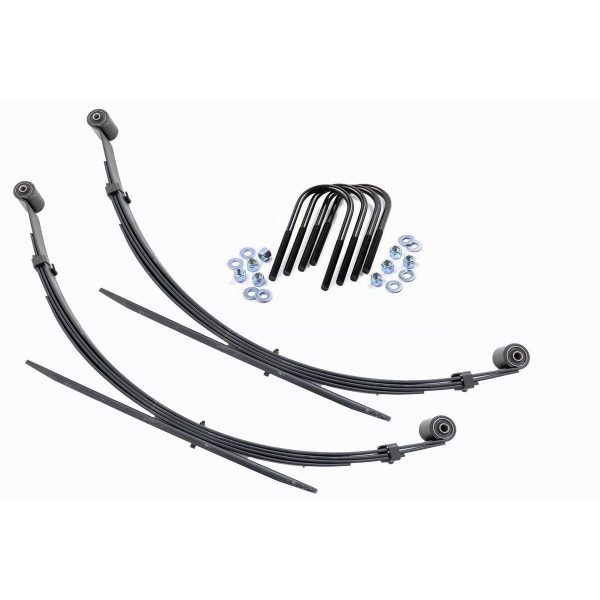 Rear Leaf Springs - 4" Lift - Pair - Ford F-250 F-350 Super Duty (99-04)