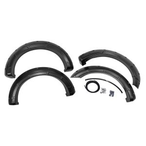 Rough Country Defender Pocket Fender Flares - Black - Ford F-150 2WD 4WD (21-23)