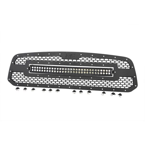 Mesh Grille - 30" Dual Row LED - Black - Ram 1500 2WD 4WD (13-18 & Classic)