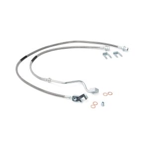 Rough Country Brake Lines - Stainless - FR - 4-8 Inch Lift - Ford Super Duty (99-04)