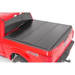 Rough Country Hard Folding Bed Cover - 5.5 Ft Bed - Ford F-150 (15-23) F-150 Lightning (2022)