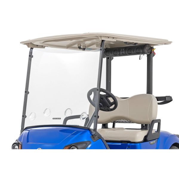 Rough Country Vented Full Windshield - Scratch Resistant - Yamaha Drive2 Golf Cart