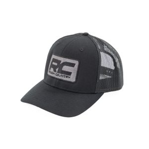 Rough Country Hat - Black Mesh - Rough Country Patch - Black Black - Richardson 112