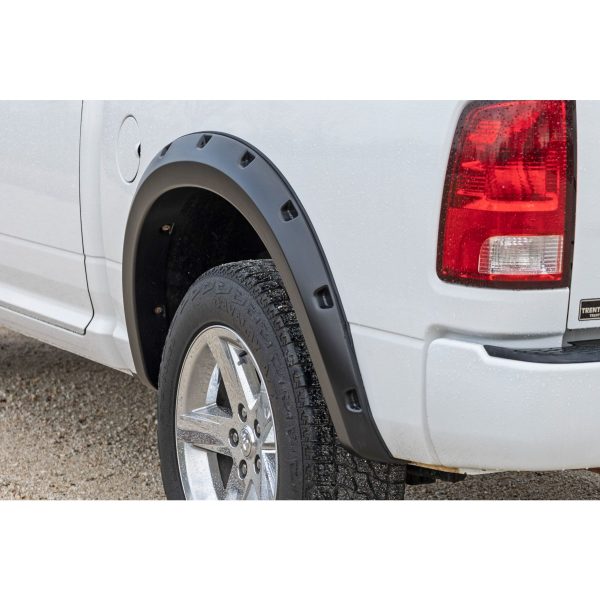 Rough Country Pocket Fender Flares - Both Bumpers - Ram 1500 2WD 4WD 09-18 - Ram 1500 2WD 4WD