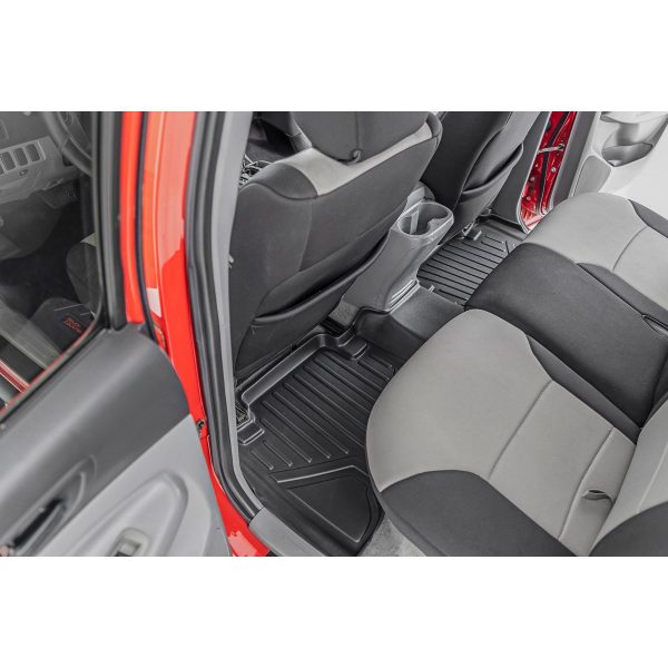 Rough Country Floor Mats - Front and Rear - Toyota Tacoma 2WD 4WD (2005-2011)