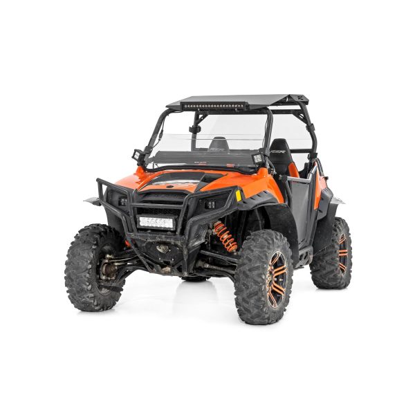 Rough Country Half Windshield - Scratch Resistant - Polaris RZR 800