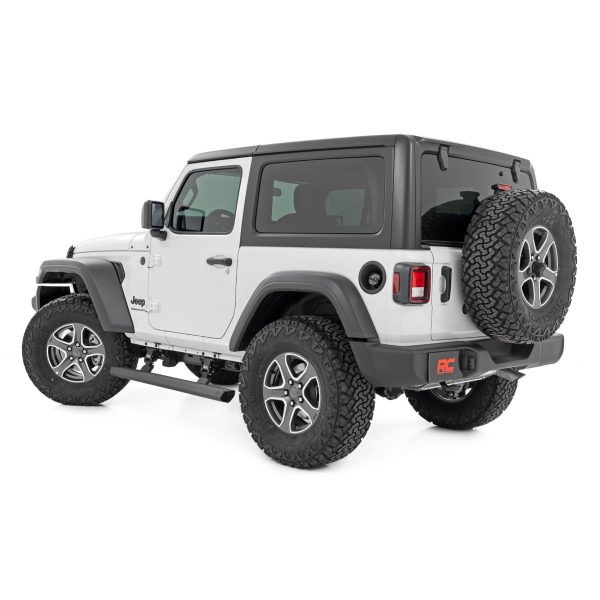 Rough Country Power Running Boards - Lighted - 2 Door - Jeep Wrangler JL (18-23)