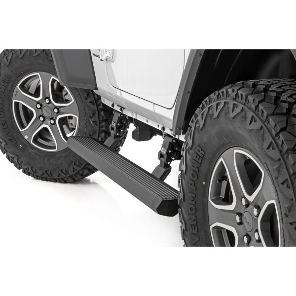 Rough Country Power Running Boards - Lighted - 2 Door - Jeep Wrangler JL (18-23)