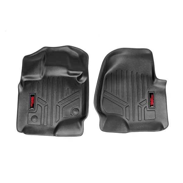 Rough Country Floor Mats - Front - Ford F-150 (15-23) F-150 Lightning (2022)