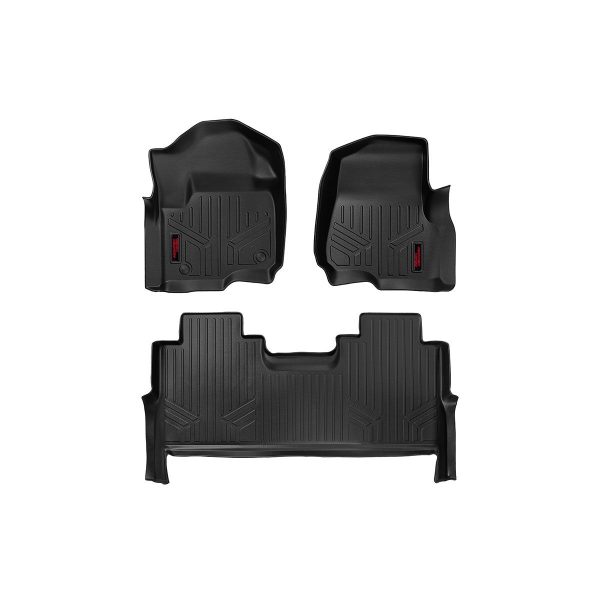 Rough Country Floor Mats - Front and Rear - Ford Super Duty 2WD 4WD (2017-2022)