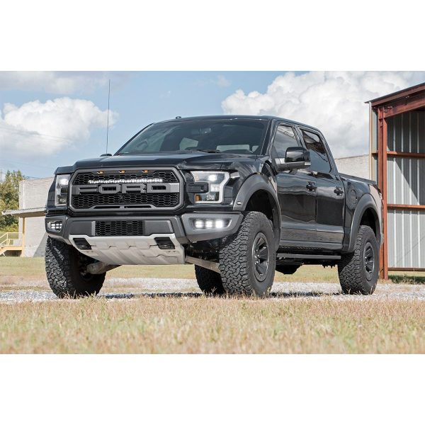 LED Light Kit - Fog Mount - Triple 2" Black Pair - Ford Raptor (17-20)