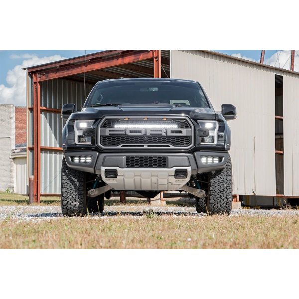 LED Light Kit - Fog Mount - Triple 2" Black Pair - Ford Raptor (17-20)