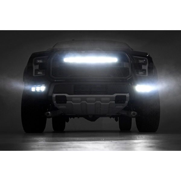 LED Light Kit - Fog Mount - Triple 2" Black Pair - Ford Raptor (17-20)