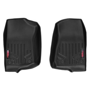 Rough Country Floor Mats - FR - 2 Door - Jeep Gladiator JT (20-22) Wrangler JL (18-23)