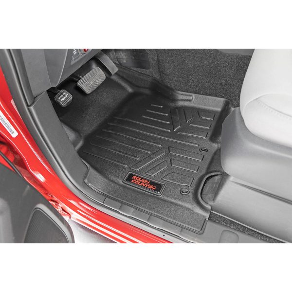 Rough Country Floor Mats - FR & RR - Crew Cab - Nissan Frontier 2WD 4WD (22-23)