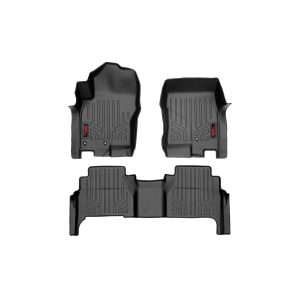 Rough Country Floor Mats - FR & RR - Crew Cab - Nissan Frontier 2WD 4WD (08-21)