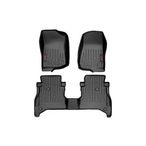 Rough Country Floor Mats - FR & RR - RR Non-Lock - Jeep Gladiator JT 4WD (20-22)