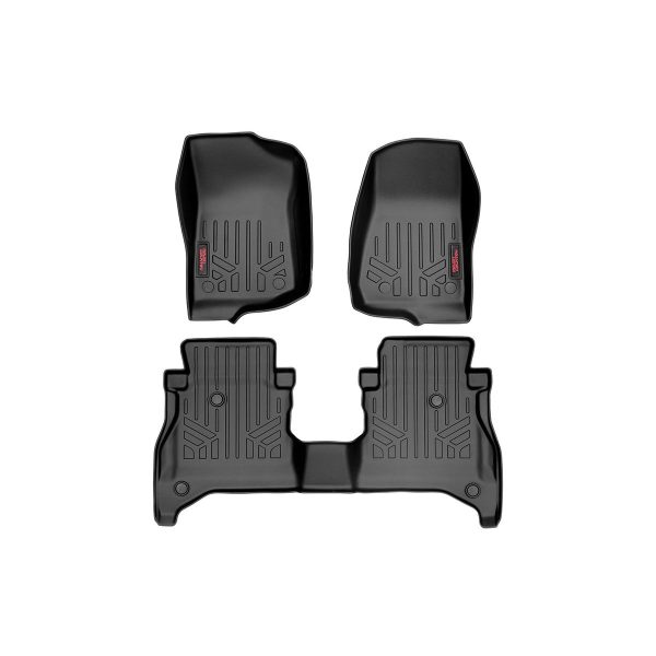 Rough Country Floor Mats - FR & RR - RR Non-Lock - Jeep Gladiator JT 4WD (20-22)