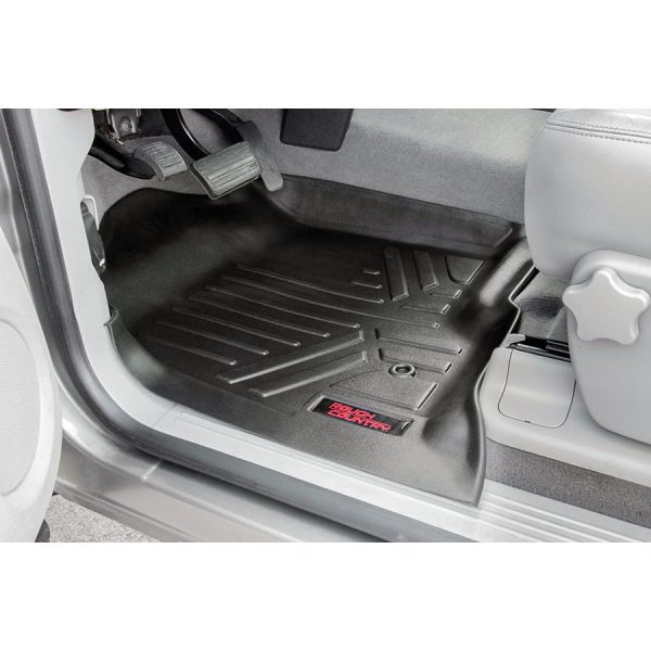 Rough Country Floor Mats - Front - Chevy GMC 1500 2500HD 3500HD (07-13)