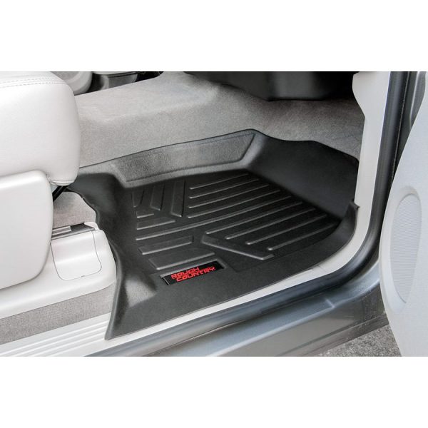 Rough Country Floor Mats - Front - Chevy GMC 1500 2500HD 3500HD (07-13)