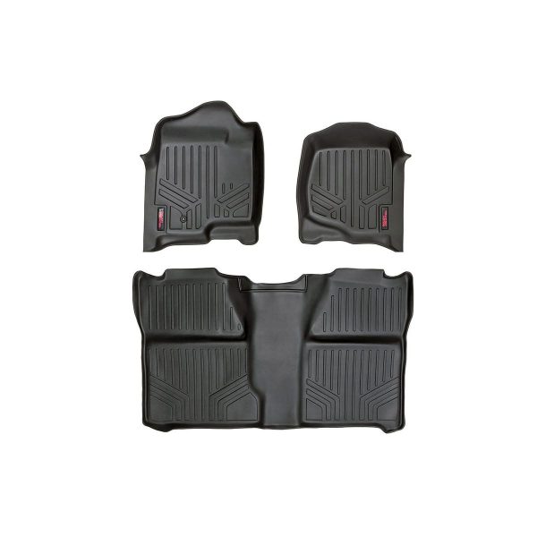 Rough Country Floor Mats - FR & RR - Crew Cab - Chevy GMC 1500 2500HD (07-14)