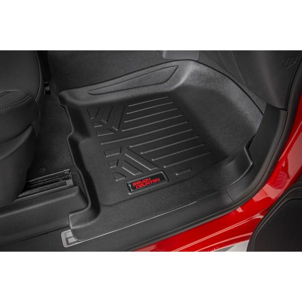 Floor Mats - FR & RR - OV Hump - Crew - wo underseat storage - Chevy GMC 1500 2500HD 3500HD (19-24)