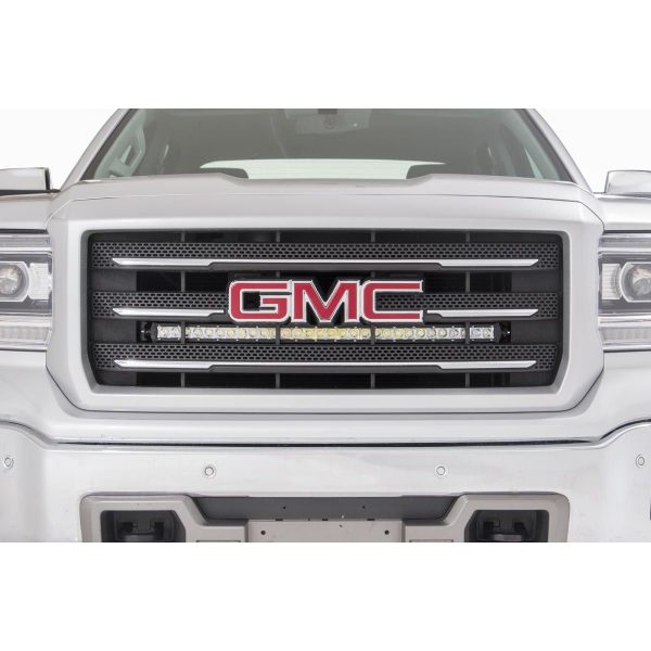 LED Light Kit - Behind Grille Mount - 30" Chrome Single Row - Chevy GMC 1500 (14-18)