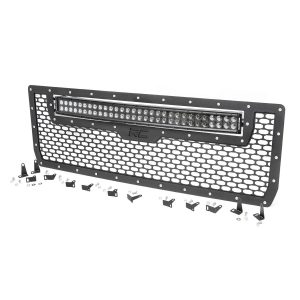 Mesh Grille - 30" Dual Row LED - Black - GMC Sierra 1500 (14-15)