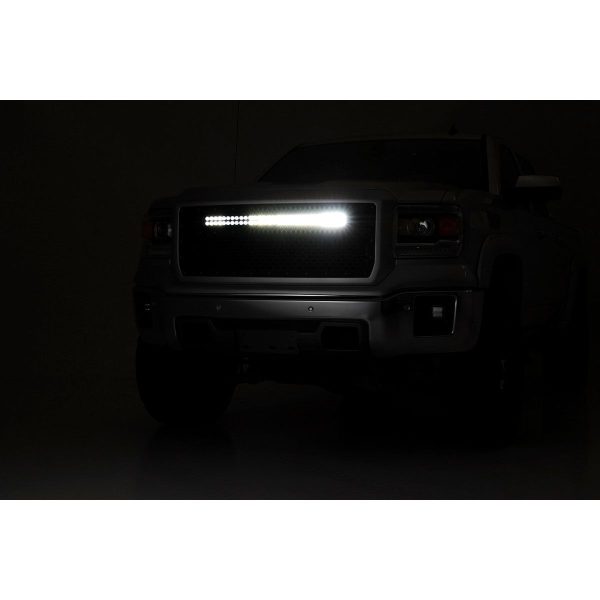 Mesh Grille - 30" Dual Row LED - Black - GMC Sierra 1500 (14-15)