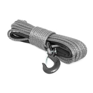 Rough Country Synthetic Rope - 3 8 Inch - 85 Ft Length - Gray