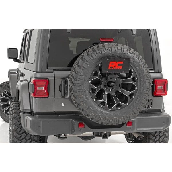 Rough Country License Plate Relocation Bracket - Jeep Wrangler 4xe (21-23) Wrangler JL (18-23)