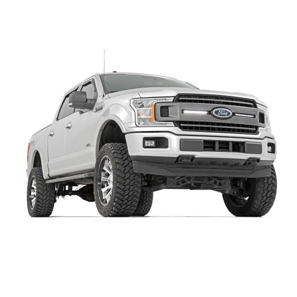 LED Light Kit - Grille Mount - 10" Chrome Slimline Pair - Ford F-150 (18-20)