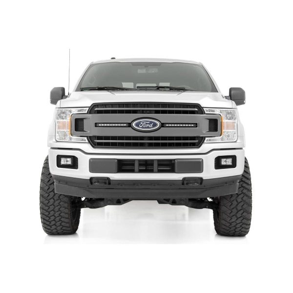 LED Light Kit - Grille Mount - 10" Chrome Slimline Pair - Ford F-150 (18-20)