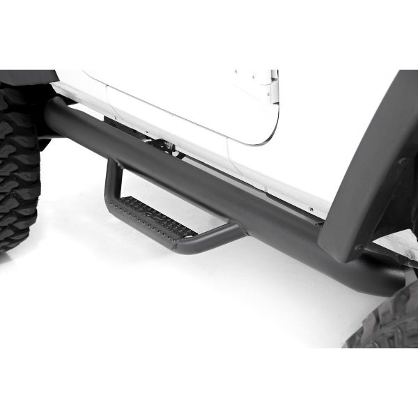 Rough Country Nerf Steps - Full Length - 2 Door - Jeep Wrangler JK 4WD (12-18)