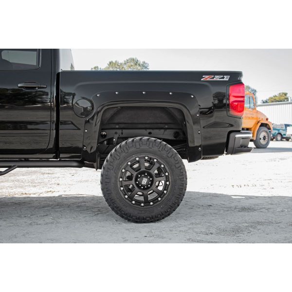 Rough Country Pocket Fender Flares - 5.8 Ft Bed - Chevy Silverado 1500 (14-15)