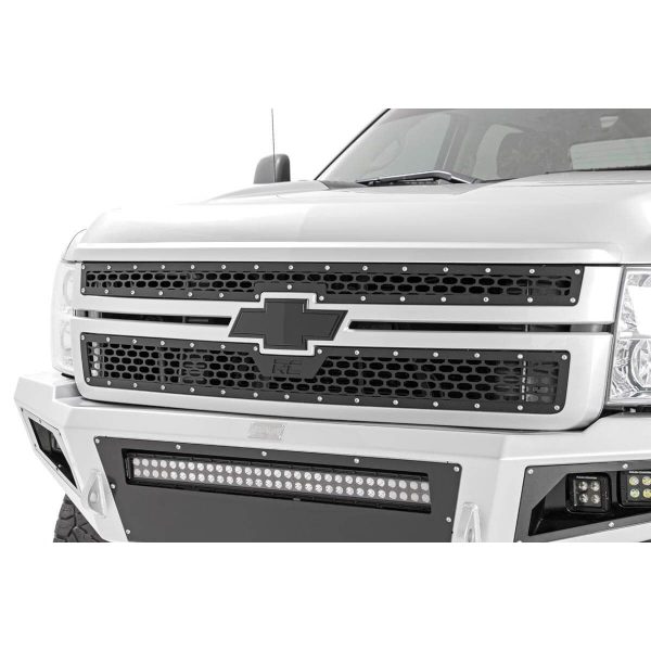 Rough Country Mesh Grille - Chevy Silverado 2500 HD 3500 HD 2WD 4WD (2011-2014)