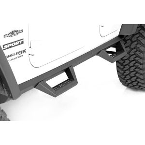 Rough Country Contoured Drop Steps - 4 Door - Jeep Wrangler JK 2WD 4WD (07-18)