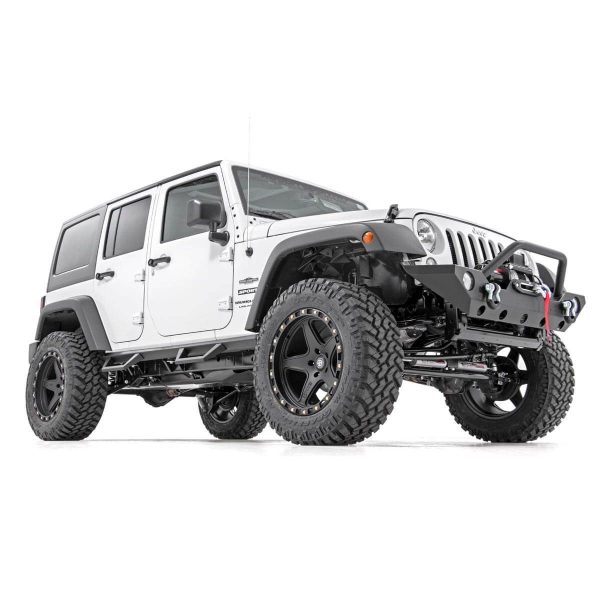 Rough Country Contoured Drop Steps - 4 Door - Jeep Wrangler JK 2WD 4WD (07-18)