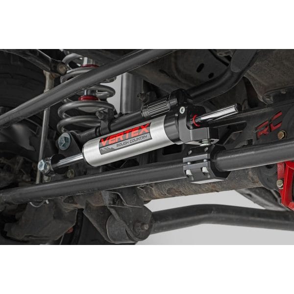 Rough Country Vertex Steering Stabilizer - Pass-Through - Jeep Wrangler JK (07-18)