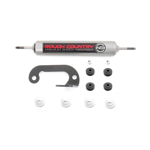 Rough Country N3 Steering Stabilizer - 8-lug Only - 6-Inch Lift - Chevy C2500 K2500 C3500 K3500 Truck (88-00)