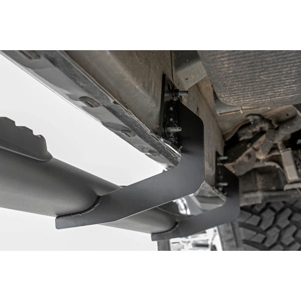 Rough Country Oval Nerf Step - Crew Cab - Black - Ram 1500 (19-23) 1500 TRX (21-23)