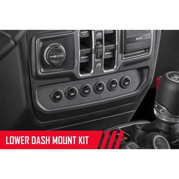 Rough Country MLC-6 - Muliple Light Controller - Lower Dash - Jeep Wrangler JL (18-23)