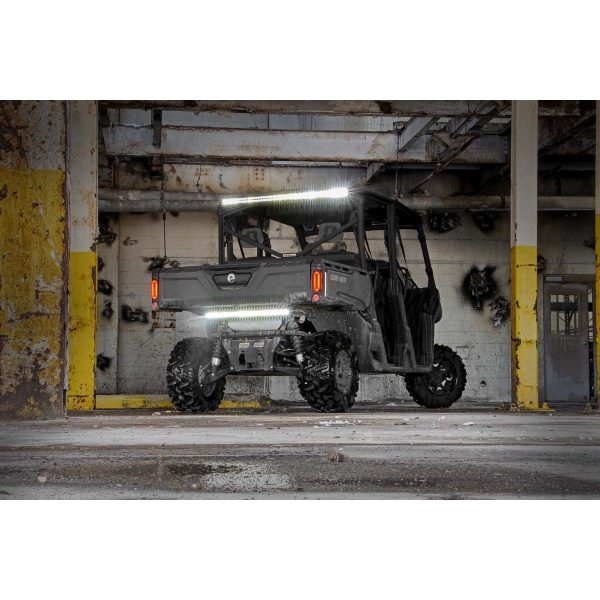 LED Light Kit - Cab Mount - 50" Black Dual Row - Can-Am Defender HD8 (16-21)