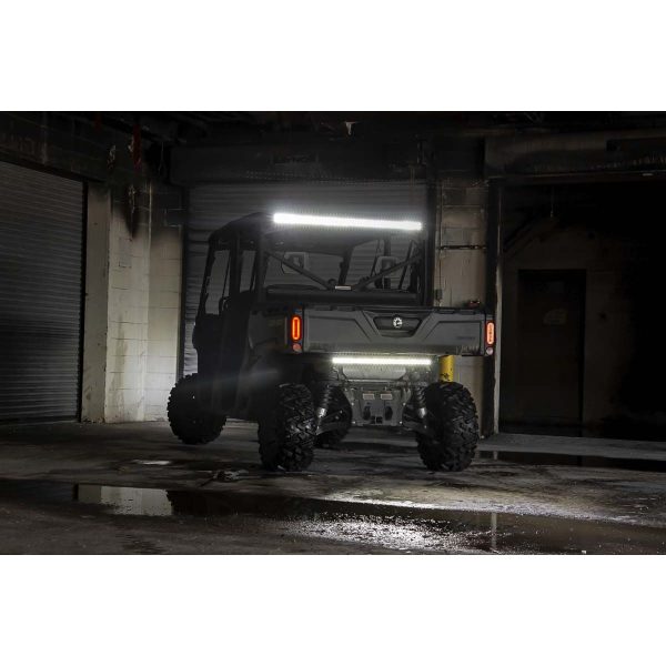 LED Light Kit - Cab Mount - 50" Black Dual Row - Can-Am Defender HD8 (16-21)