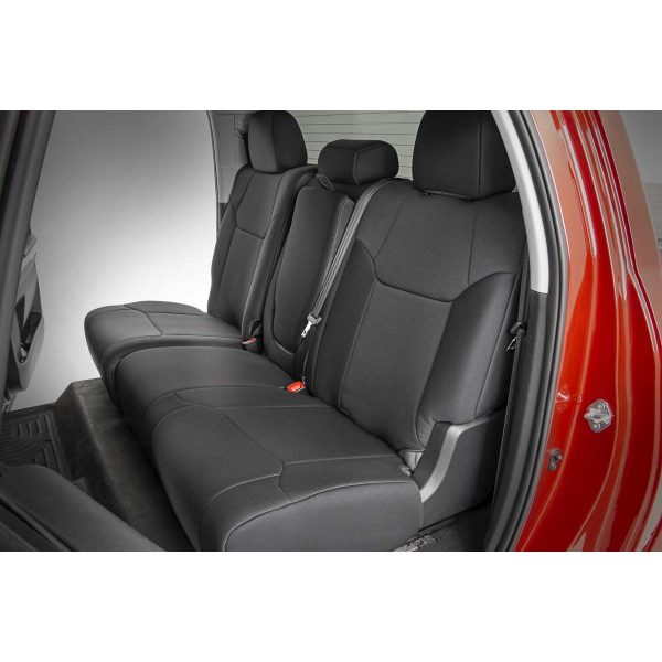 Rough Country Seat Covers - FR w Console Cover and Rear - Toyota Tundra (14-21)