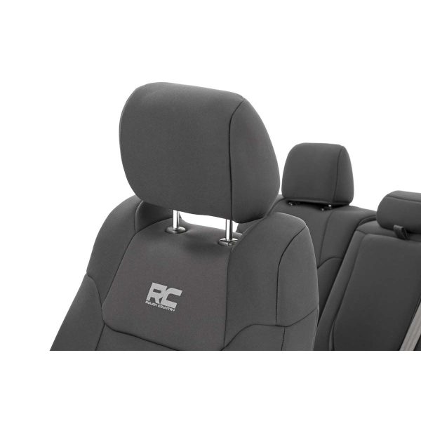 Rough Country Seat Covers - FR w Console Cover and Rear - Toyota Tundra (14-21)