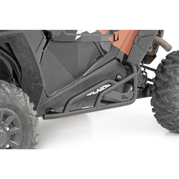 Rough Country Rock Slider Kit - 2 Seat - Polaris RZR Turbo S (18-21) RZR XP 1000 (14-22)