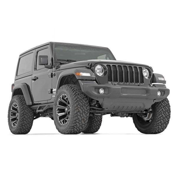 Rough Country Contoured Drop Steps - 2 Door - Jeep Wrangler JL 4WD (2018-2023)