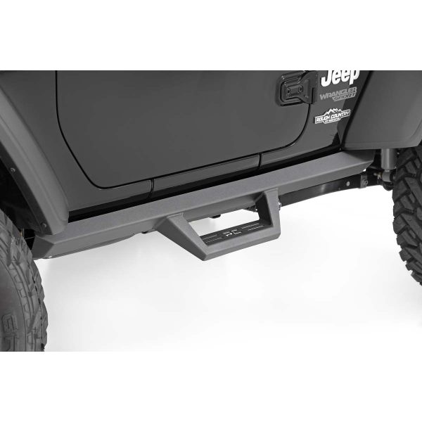 Rough Country Contoured Drop Steps - 2 Door - Jeep Wrangler JL 4WD (2018-2023)