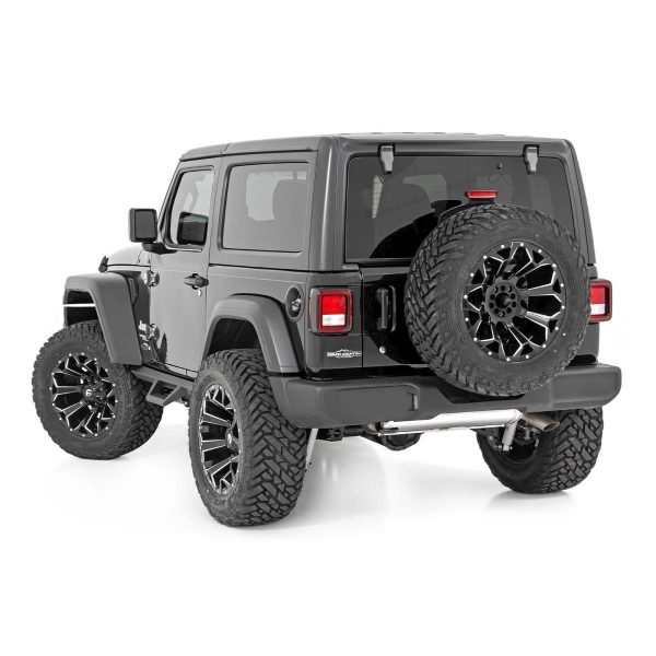 Rough Country Contoured Drop Steps - 2 Door - Jeep Wrangler JL 4WD (2018-2023)